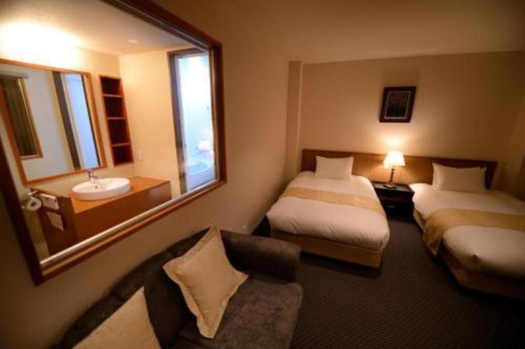 Hotel New Palace Aizuwakamatsu Exteriör bild